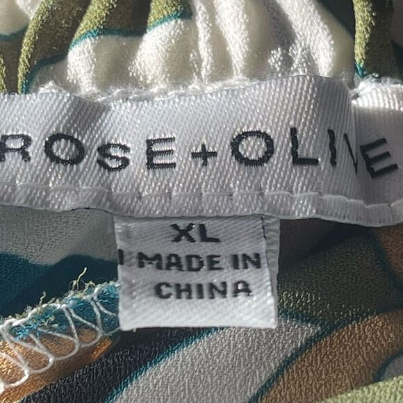 Rose & Olive Multicolor Floral Pants - Picture 7 of 7